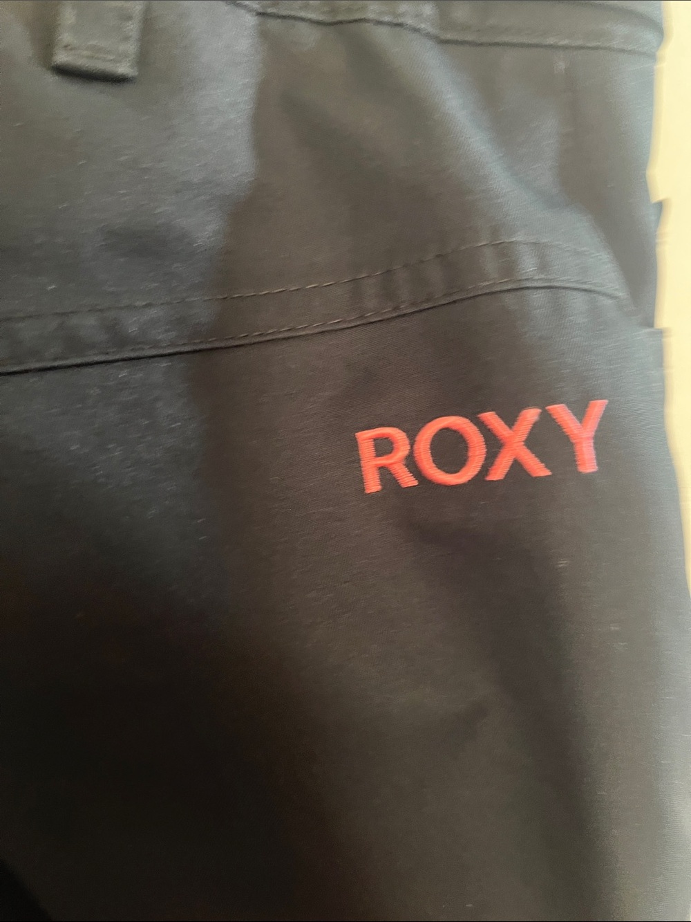 Roxy Black Flare Wide-Leg Jeans - Double Button Waist - Picture 7 of 10